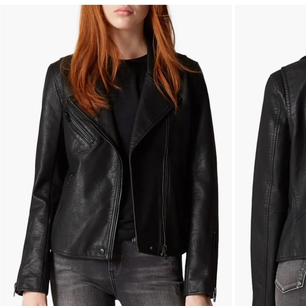 Blank NYC Black Faux Leather Moto Jacket